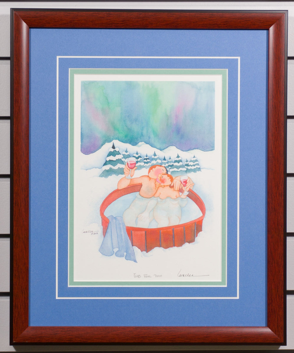 TUB FOR TWO (FRAMED) BY BARBARA LAVALLEE FireLight Gallery & Framing