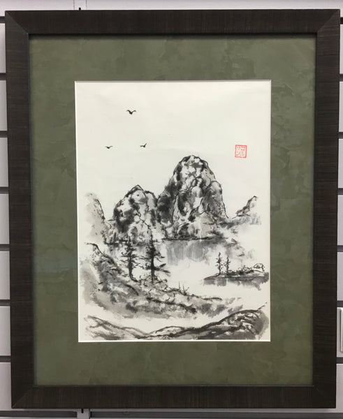 Sumi-e Landscape (framed) | Austen Coulson