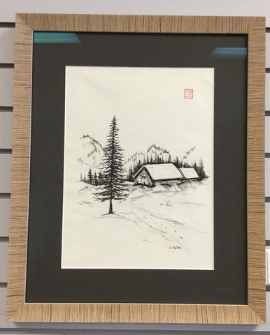 Sumi-e Landscape (framed) | Austen Coulson